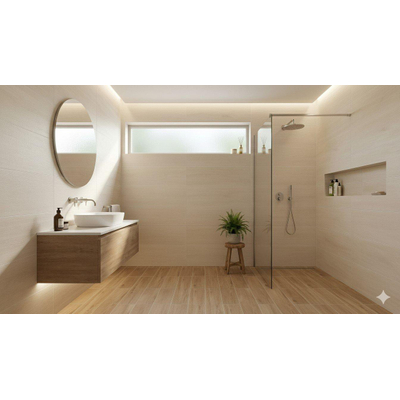 Prissmacer Cerámica Trunk Carrelage en céramique parquet mural et de sol - 23x120cm - 10.5mm - Bouleau