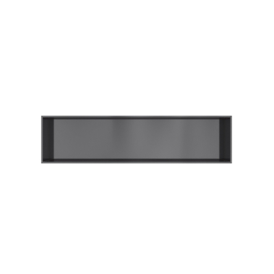 Hotbath &MORE Inbouwbox of inbouwnis - 30x120x10 - PVD - geborsteld zwart