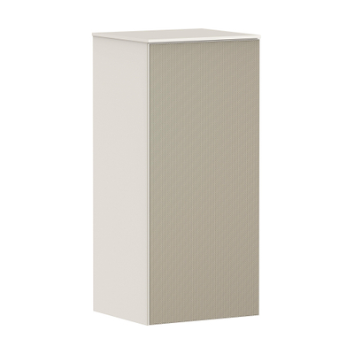 Hansgrohe Xevolos E Armoire mi-haute - 89x40x36cm - 1 porte - façade patterned bronze - push to open - charnière à droite - sand matt beige