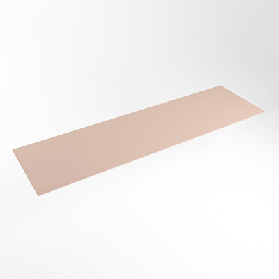 Mondiaz TOP 51 Topblad - 180x51x0.9cm - geschikt voor afdekplaat - Solid surface - Rosee