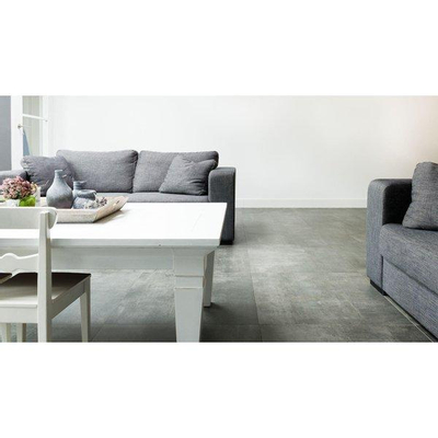 SAMPLE Ceralto Civetta Concrete Carreau de sol et de mur 70x70cm 10mm rectifié R9 grès cérame Anthracite