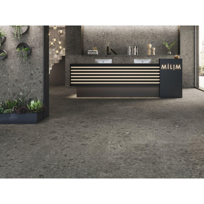 ÉCHANTILLON Baldocer Cerámica Nover Black carrelage rectifié sol et mur Mat Noir