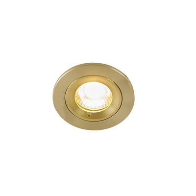 QAZQA Xena spot encastré - set de 2 - 8x8cm - IP44 - rond - or
