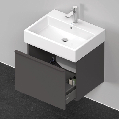 Duravit D-neo Meuble sous vasque 58.4x44.2x44cm 1 tiroir Graphite mat