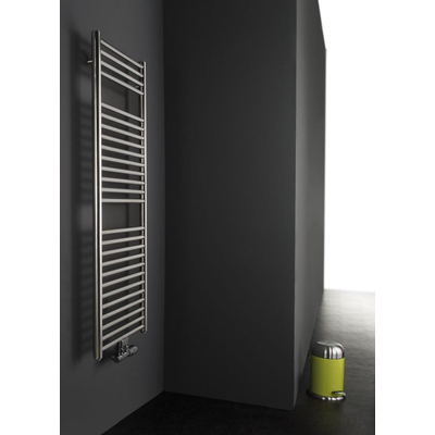 Instamat inox straight radiateur électrique pour salle de bains h 1285 x l 505 avec avec supports muraux acier inoxydable brossé