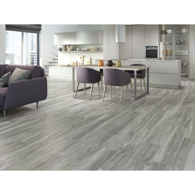 ÉCHANTILLON Baldocer Cerámica Belfast Carreau de sol et de mur rectifié Aspect bois Cendre Mat