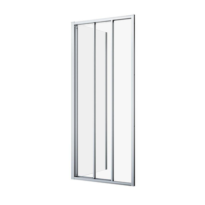 Sealskin Hooked Paroi latérale pour porte coulissante 90x200 cm, verre de sécurité clair 6 mm avec traitement anticalcaire chrome