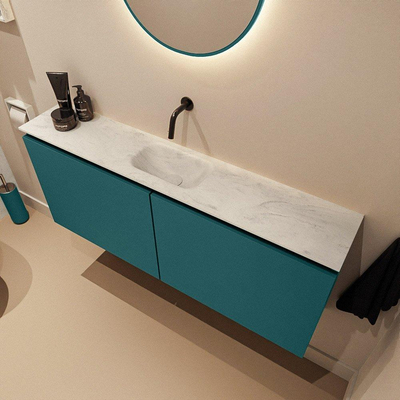 MONDIAZ TURE-DLUX 120cm toiletmeubel Smag. EDEN wastafel Opalo positie midden. Zonder kraangat.