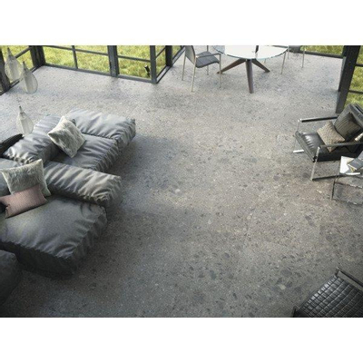 Terravito Mareno carreau mural et de sol - 60x60cm - 9.5mm - Carré - rectifié - Terrazzo - Gris mat