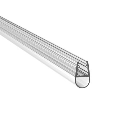 Saniclass Universo bolstrip/lekstrip/waterkering - universeel - 200cm inkortbaar - voor 6mm glas - transparant