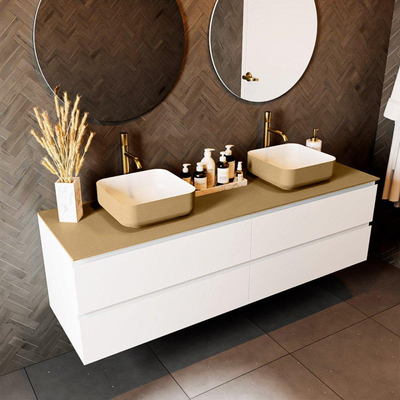 Mondiaz TOP 51 Topblad - 170x51x0.9cm - geschikt voor afdekplaat - Solid surface - Oro