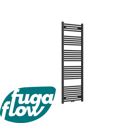 FugaFlow Eccelente Acces Radiateur 60x160cm droit raccordement au centre 761watt noir mat