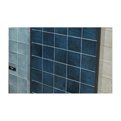 Terravito Bemare carreau mural - 10x10cm - 8mm - Carré - Bleu foncé brillant
