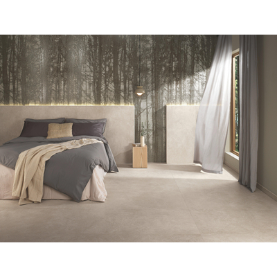 ÉCHANTILLON Terravito Elzino carreau mural et de sol - 120x120cm - rectifié - Aspect pierre naturelle - Blanc mat (wit)