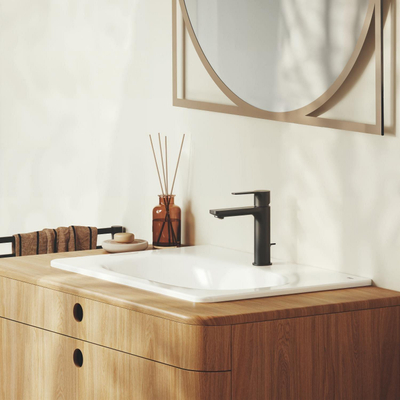 GROHE Lineare New wastafelkraan - s-size - met waste - mat zwart