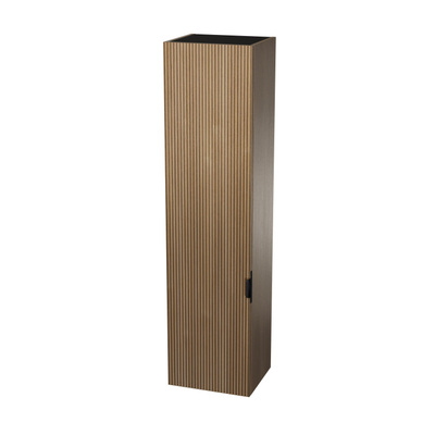 Nemo Legro kolomkast - 40x34x159cm - linksdraaiend - greep zwart - oak nature (eiken)
