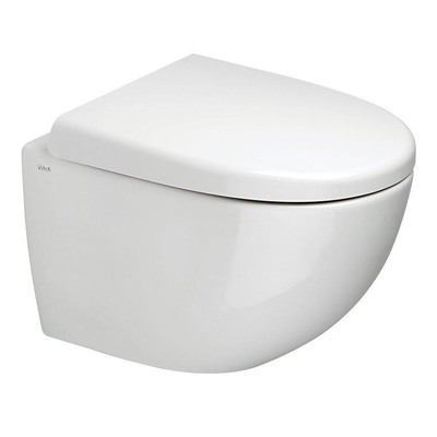 Plieger Zano compact WC suspendu Sans bride à fond profond 36x49,5cm avec fixation dissimulée blanc