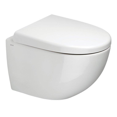 Plieger Zano WC suspendu compact sans rebord, encastré 36x49,5cm avec fixation cachée blanc
