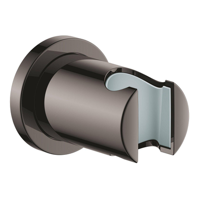 GROHE Rainshower Support de douchette - non réglable - rosace ronde - Hard Graphite