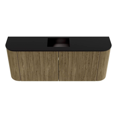 Mondiaz JOYA 103.2cm toiletmeubel - ronding links en rechts kleur Dusk - Wastafel FAYE positie Midden Zonder kraangat kleur Urban.