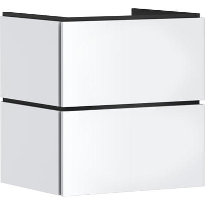 Hansgrohe Xilesa E Meuble sous-vasque - 58x47cm - 2 tiroirs - blanc mat