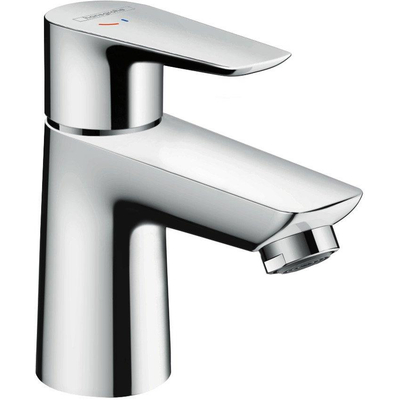 Hansgrohe Talis e Eengreeps wastafelmengkraan - 80 - coolstart - met PopUp - trekwaste - hoogglans chroom