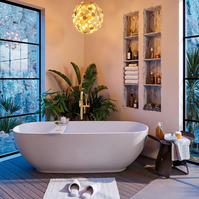 Mondiaz ALAN-DLUX Ensemble de meuble - 80cm - meuble Washed Oak mat - 1 tiroir - Lavabo Cloud Glace suspendu - vasque Centre - 0 trous de robinet