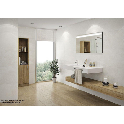 ÉCHANTILLON Terravito Velaro carreau mural et de sol - 30x60cm - 9mm - rectifié - effet béton - gris mat