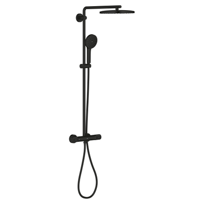 GroheVitalio Joy+douchesysteem met hoofddouche en handdouche280mmMat Zwart