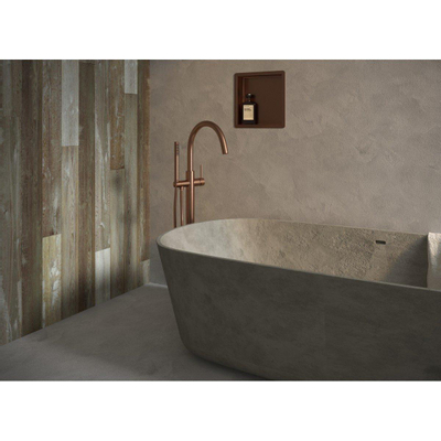 Brauer Copper Edition Robinet de bain sur pied avec douchette stick Cuivre brossé PVD