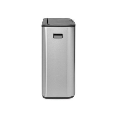 Brabantia Bo Touch Bin Afvalemmer - 2x30 liter - 2 kunststof binnenemmers - matt steel fingerprint proof