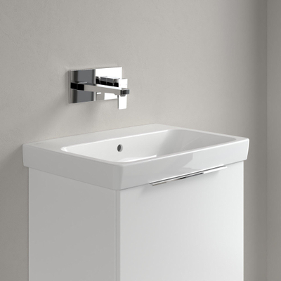 Villeroy & Boch Architectura Wastafel - 44.5x60cm - geslepen onderkant - zonder kraangat - White Alpine (glans wit)
