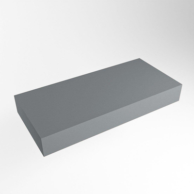 Mondiaz TOP 23 Vrijhangend Topblad - 90x23.5x12cm - geschikt voor waskom - Solid surface - Plata