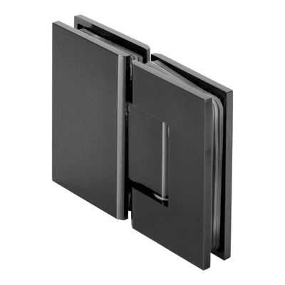 BRAUER Charnière en verre 180 degrés 2 pièces PVD gunmetal brossé