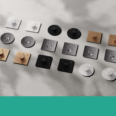 Hansgrohe Duoturn Q Mitigeur encastré pour 1 fonction bronze brossé