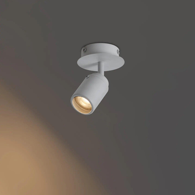 QAZQA Ducha - 1 lampe - y compris ampoule led dimmable - IP54 - Noir
