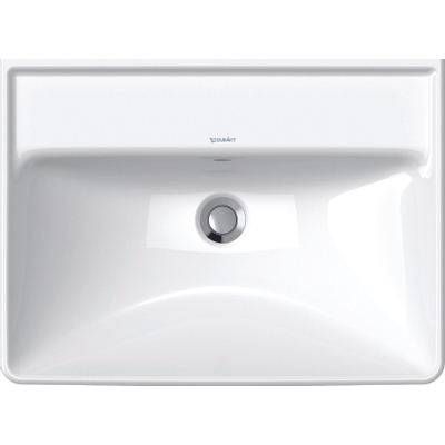 Duravit D-neo Wastafel - 60x44x16.5cm - zonder kraangat rechthoek - keramiek - wit
