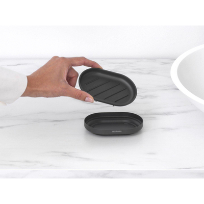 Brabantia MindSet porte-savon - 12,3x8cm - gris minéral infini
