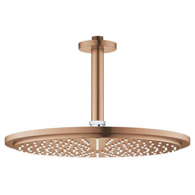 Grohe Rainshower Cosmopolitan 310 Hoofddouche - 31cm - 1 straalsoort - plafondarm 14.2cm - brushed warm sunset (koper)