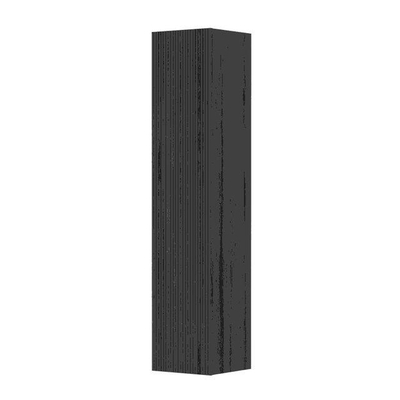 INK P2O Badkamer kast - 36x37x169cm - 1 deur - verticaal gefreesd - greeploos of tbv grepen - fineer - chocolate