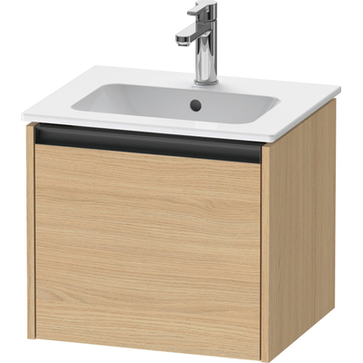 Duravit Ketho.2 Wastafelonderkast - 51x42x44cm geschikt - voor 1 waskom - spaanplaat - natuur eiken mat