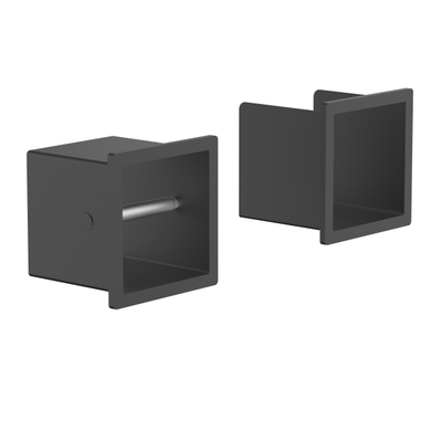Sawiday Uni Inbouw Toiletrolhouder met Reserve toiletrol - opbouw - Geborsteld Gunmetal PVD TWEEDEKANS