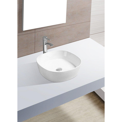 Xellanz Sofia waskom rond 44 x 44 x 13,5 cm keramiek glans wit