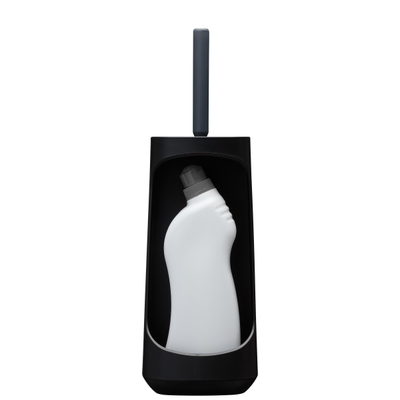 Tiger Tess Porte-balai avec fonction de rangement autoportant et brosse Swoop® flexible Noir anthracite
