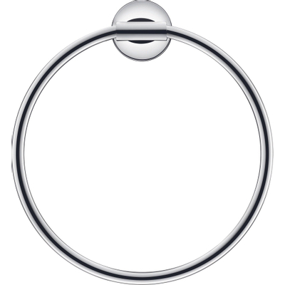 Duravit Starck T Handdoekring - diameter 21cm - hoogglans chroom