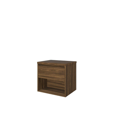 Proline top ensemble de meubles bas 60x46x55.2cm meuble avec étagère chêne cabana et plaque de recouvrement chêne cabana