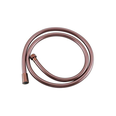Fortifura Calvi Robinet de baignoire - avec ensemble de douche - douchette ronde - flexible de douche lisse - cuivre brossé PVD