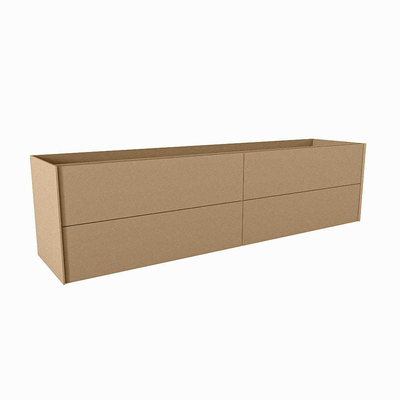 Mondiaz TENCE wastafelonderkast - 190x45x50cm - 4 lades - uitsparing rechts - push to open - softclose - Oro