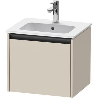 Duravit Ketho.2 Wastafelonderkast - 51x42x44cm geschikt - voor 1 waskom - spaanplaat - taupe mat