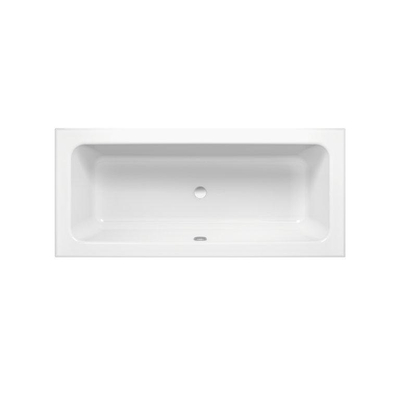 Bette One baignoire tôle d'acier rectangulaire 170x75x42cm avec bonde ronde blanc